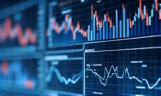 Chart showing market data analysis